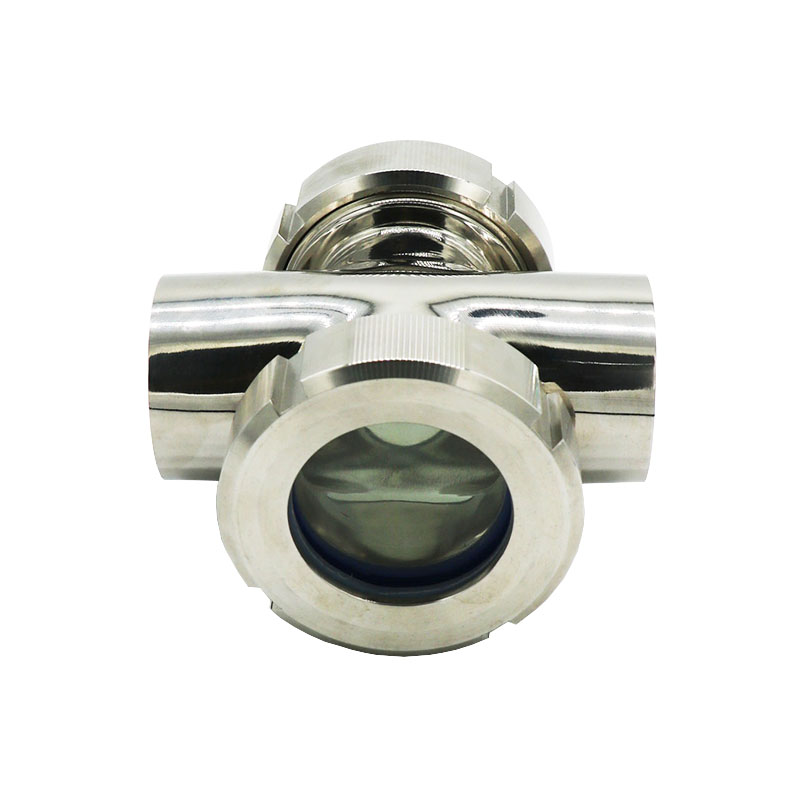 Sanitary Stainless Steel Four Way Cross Type Sight Glass