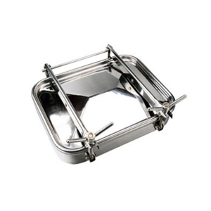 Sanitary Rectangular Tank Manhole Cover Outward Opening