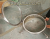 Sanitary round pressure manway door manhole cover with glass pane