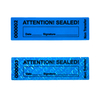 Blue Tamper Proof Stickers Non Transfer Security Warranty void Labels/ Stickers/ Seals for Reusable Package with Serial Numbers