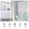 Green Tropical shower curtains Leaves Printed Curtains For Bathroom Natural Plant Polyester Waterproof Bathroom Curtains