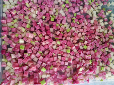 Radish Dicing machine