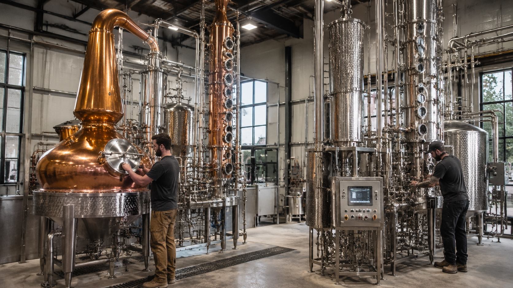 Copper Pot Still در مقابل Column Still: راهنمای انتخاب تجهیزات تقطیر