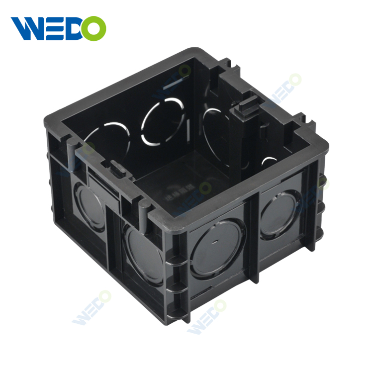 High Quality White Plastic Wall Switch Box 86style 1gang 35mm 50mm PVC Electrical Junction Wall Switch Box