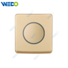 S1 Series 1G 16A 250V Light Electric Wall Switch Socket 86*86cm PC Material with Chrome Frame Home Switches