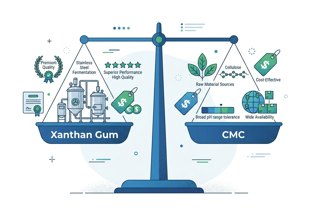 Xanthangummi vs. CMC, Verdickungsmittelauswahl, Lebensmittelverdickungsmittelvergleich, CMC-Verdickungsmittel, Xanthangummianwendungen, UnionChem