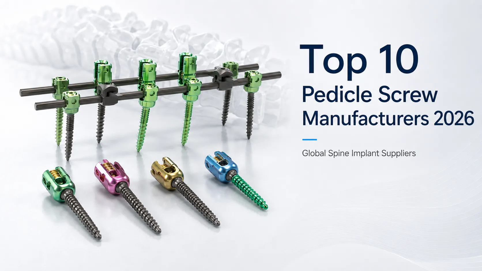 Nangungunang 10 pedicle screw manufacturer at spinal fixation system noong 2026