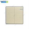 C90 Wenzhou Factory New Design Acrylic Home Lighting Electrical Wall Switches PC Material Cover with IEC Report SASO 2GANG