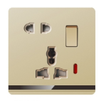 Ultra Slim Switch Socket MF 3 Pin&13A & MF 5 Pin &15A Socket Innovative Design Generous Appearance W4 Series Switch Socket 