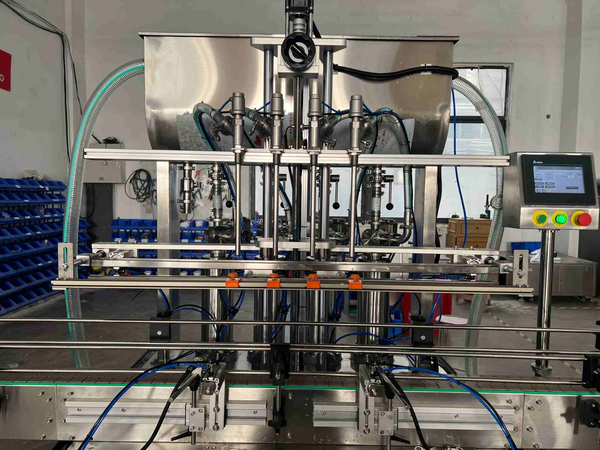 YCT-ZS-04 mașină automată de umplere cu pistoane cu patru capete