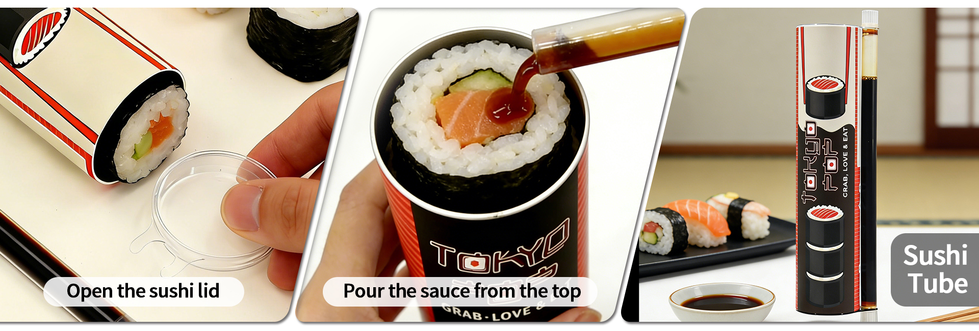 conteneur pop-up pour sushi