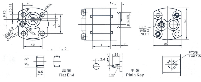 Zahnradpumpe der Serie RGP-F100, Bild
