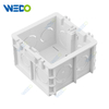 High Quality 3"x3" Plastic Wall Switch Box 86style 1gang 35mm 50mm PVC Electrical Junction Wall Switch Box