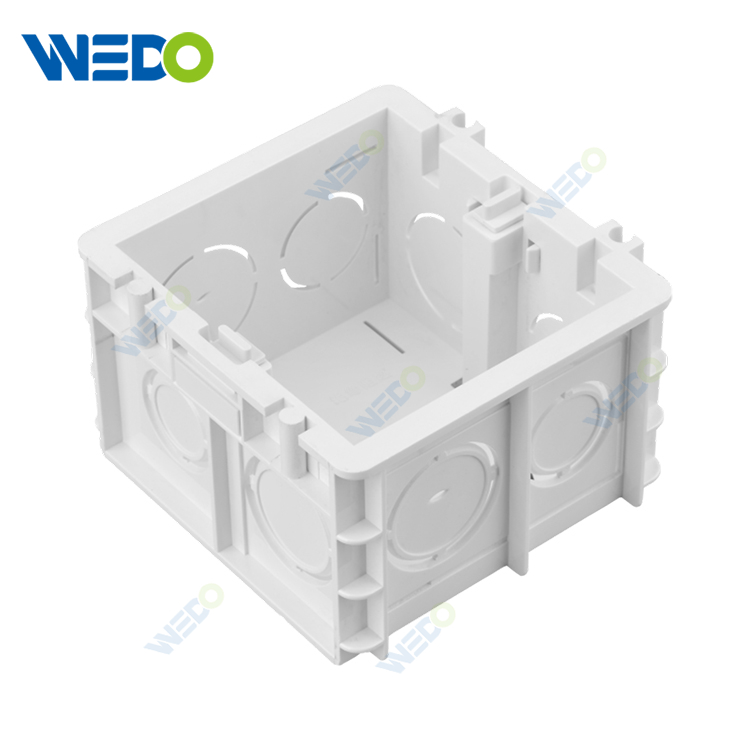 High Quality Grey Plastic Wall Switch Box 86style 1gang 35mm 50mm PVC Electrical Junction Wall Switch Box