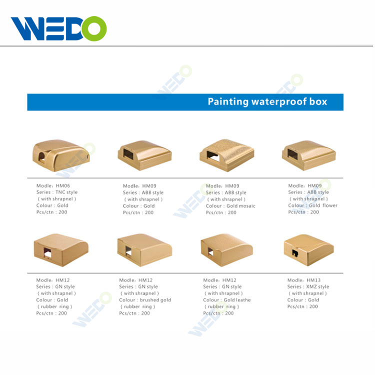 Popular Black Wenzhou New GN Style HM12 PC Material Waterproof Box 
