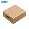 China Factory Wove Gold Color Waterproof Box with Chromed Gold Ring JZ Style ABS New Material