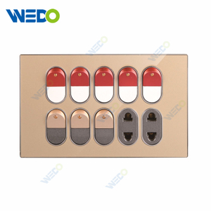 Double Color Button Nepal/ Pakistan Small Button Wall Switch Socket Painting Brush Plate/Acrylic Plate 