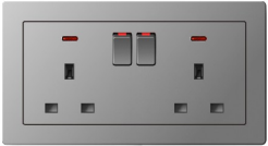 Ultra Slim Switch Socket MF 3 Pin&13A & MF 5 Pin &15A Socket Innovative Design Generous Appearance B20 Series Switch Socket 