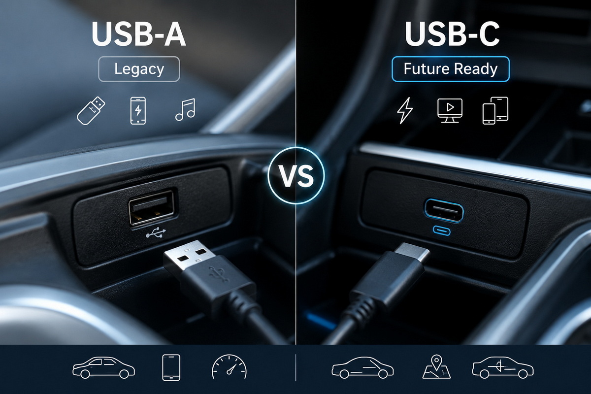 Сравнение автомобильного USB C