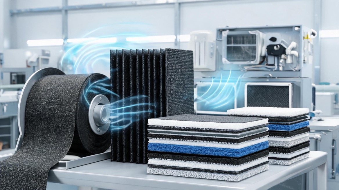 Custom ACF Filter Media For VOC Control Kundenspezifische ACF-Filtermedien zur VOC-Kontrolle