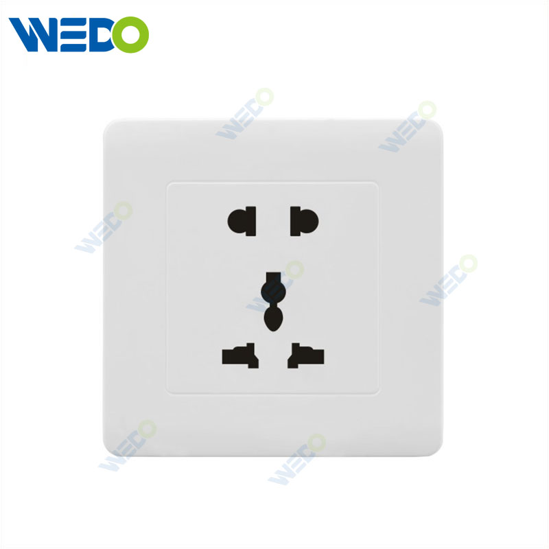 C50 Home Switches 15A 5Pin Multi Function Socket Neon White/gold/silver/brush Gold/wood/brush Silver