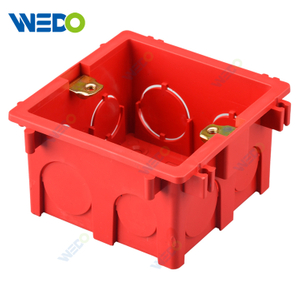 Factory Price High Quality 86 Type Red Plastic Wall Mount Pvc Electrical Switch Box