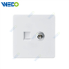 C85 Wall Switch Push On Off UK Standard Electric Switch Socket UK Standard White Gold Satellite+Tel Socket