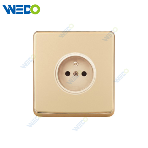 S1 Series French Socket 16A Socket 250V Light Electric Wall Switch Socket 86*146cm PC Material with Chrome Frame Home Switches