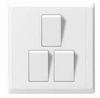 Small Button 1&2&3&4 Gang Exclusive Design Generous Appearance D1 Series Switch Socket 