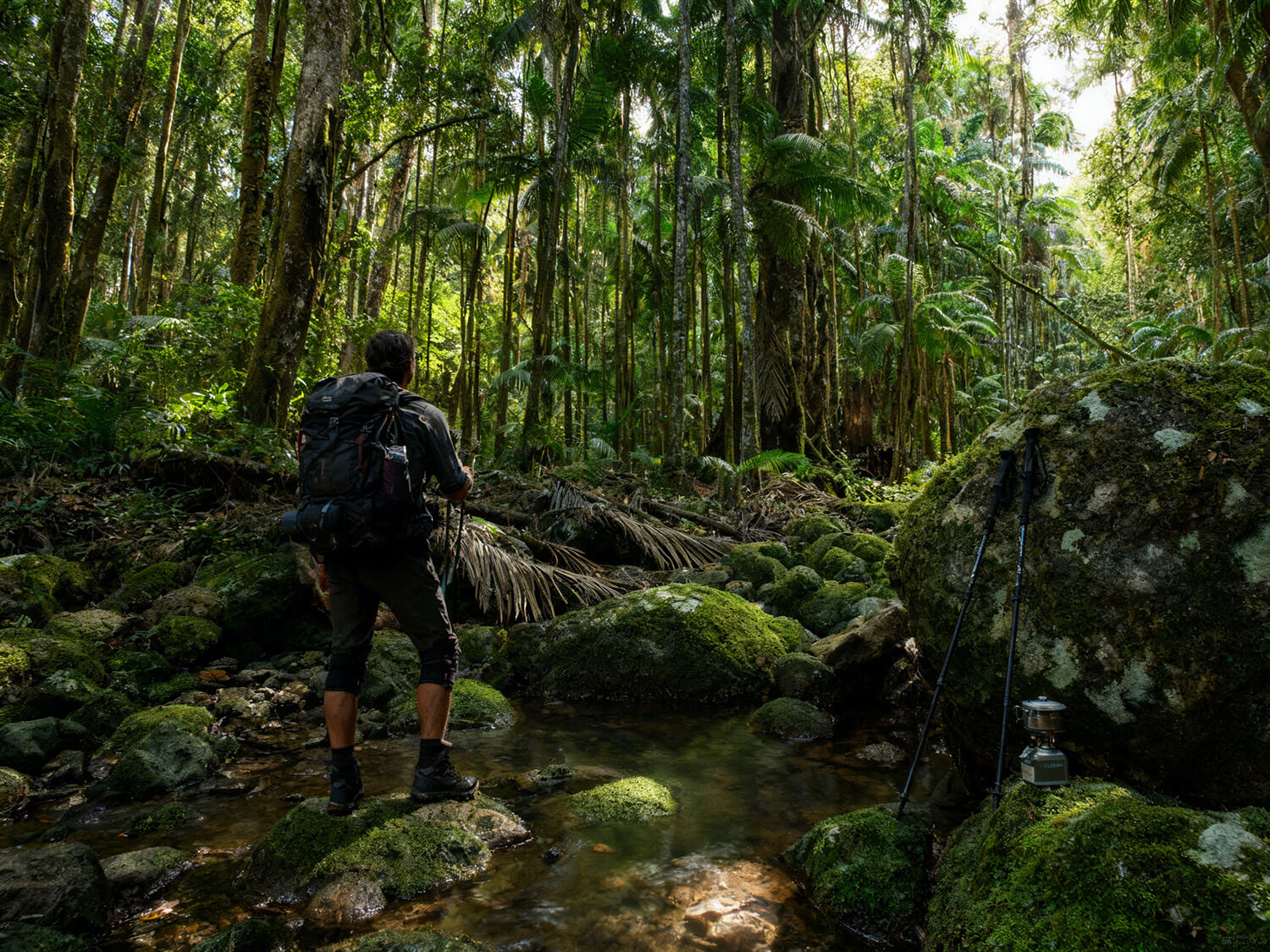 Outdoor adventure scene representing the future of Albatross Gear
