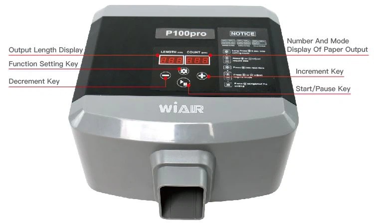 M&aacute;quina de cojines de papel completamente autom&aacute;tica
