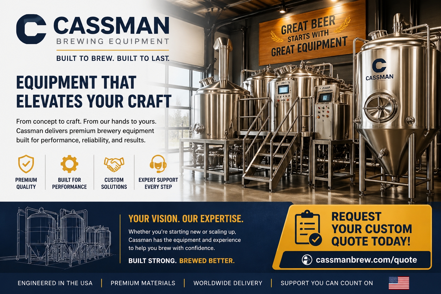 Come un birrificio artigianale del Regno Unito &egrave; cresciuto con l'attrezzatura Cassman