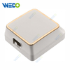 Wenzhou Manufacture Rose Brushed Gold Color Waterproof Box with Chromed Gold Ring DY Style ABS New Material