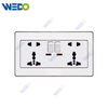 C73 DOUBLE 15A MF SWITCHED SOCKET Wall Switch Switch Wall Switch Socket Factory Simple Atmosphere Made In China 4 Gang 4 Wire 