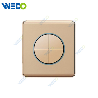 K2-P Series 4G 16A 250V Light Electric Wall Switch Socket 86*86cm PC Material with Chrome Frame Home Switches Twist Pattern