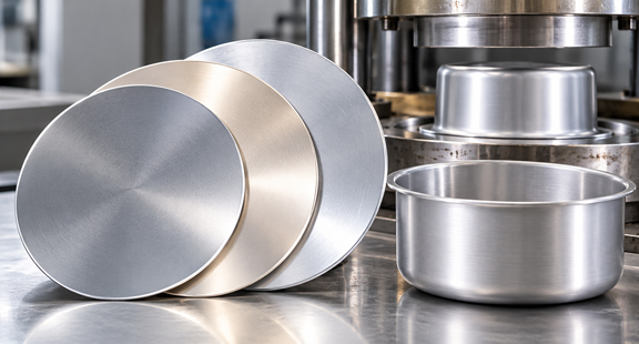 Deep-drawing aluminum discs