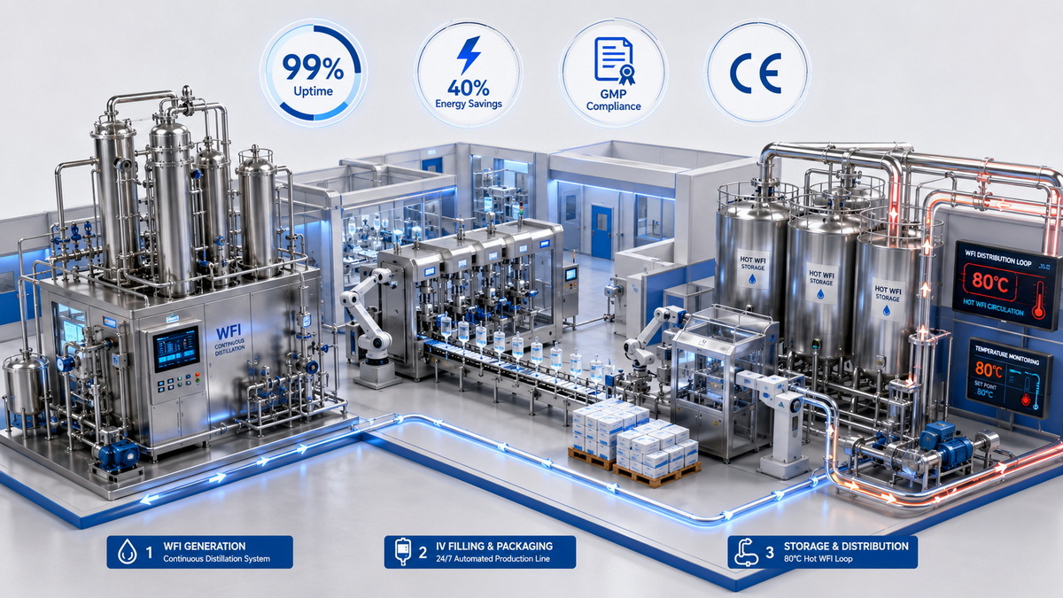 Tata Letak Pabrik Farmasi Dengan Sistem WFI Distilasi Berkelanjutan