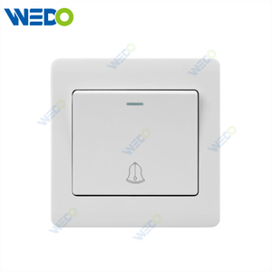 C50 Home Switches Doorbell 16A 250V Light Electric Wall Switch Socket 86*86cm White/gold/silver/brush Gold/wood/brush Silver