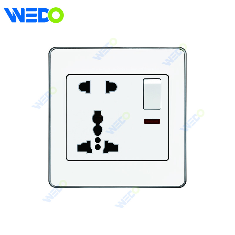 C73 5PIN MF SWITCHED SOCKET Wall Switch Switch Wall Switch Socket Factory Simple Atmosphere Made In China 4 Gang 4 Wire 