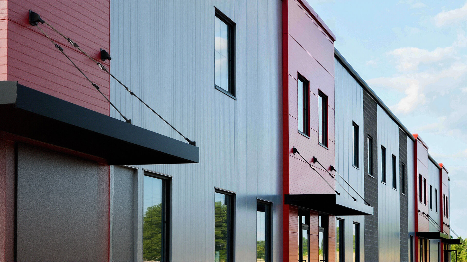 Prepainted aluminum facade and wall cladding system