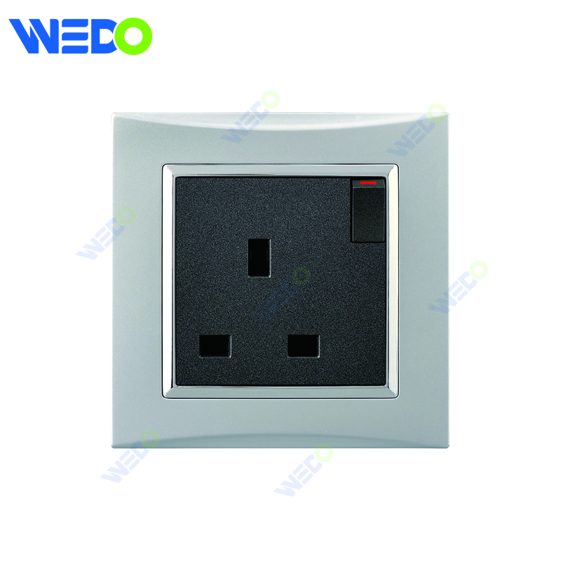 M3 Wenzhou Factory New Design Electrical Light Wall Switch And Socket IEC60669 M3 13A SWITCHED SOCKET