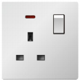 Ultra Slim Switch Socket MF 3 Pin&13A & MF 5 Pin &15A Socket Innovative Design Generous Appearance B50 Series Switch Socket 