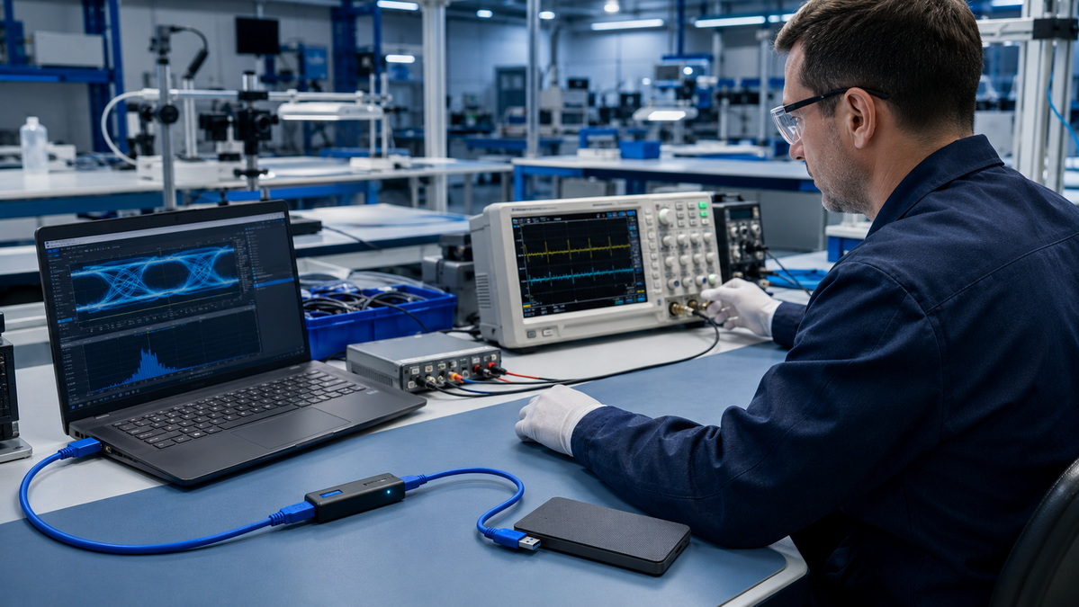 Kwaliteitscontrole van USB-kabels
