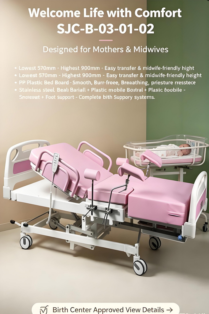 Tempat Tidur Persalinan Obstetri Listrik Profesional untuk Rumah Sakit dan Pusat Bersalin (1)