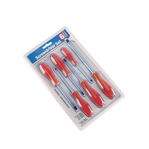 6 Pc Tansparent Handle Pvc Handle Or Acetate Handle Screwdriver Set