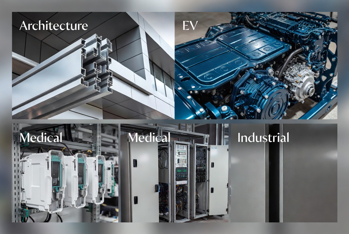 Two Coat Powder Coating Industrial Applications التطبيقات الصناعية لطلاء مسحوق الطلاء
