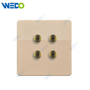 D1 Light Switch Simple Electric, 4 WAY LOUDSPEAKER Wall Switch PC Material Cover with IEC Report SASO