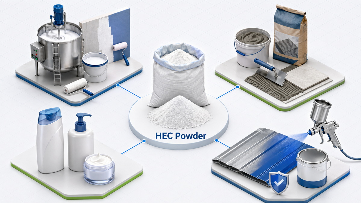 Прымяненне HEC у вытворчасці