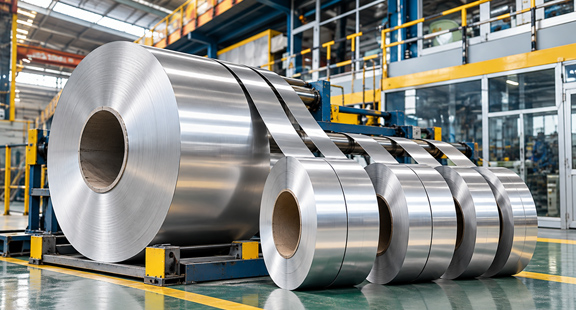 Slit aluminum coil and narrow strip