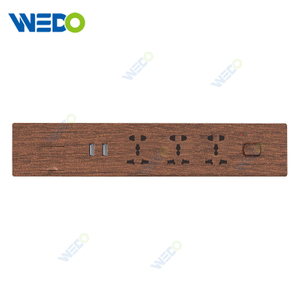 Office Furniture EU Power Plug Motorized Flip Up Multipurpose Wooden Desktop Socket Outlet 